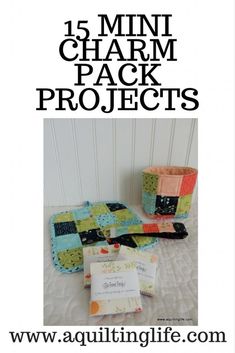 an image of mini charm pack projects