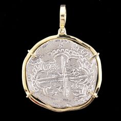 Atocha Jewelry - Extra Large Potosi Silver Coin Pendant from Virtual Treasure Chest