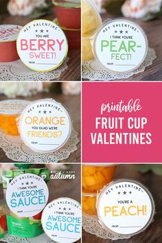 fruit cup valentine's day printables