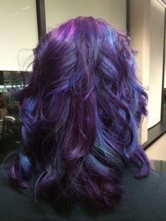 Purple and teal hair #pravana #lockedin Purple And Teal Hair, Teal And Purple Hair, Alt Hairstyles, Purple And Blue Hair, Hair Dressers, Hollywood Hair, Teal Hair, Purple And Teal