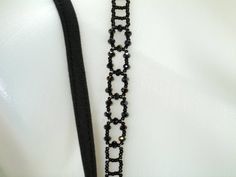 Instant Download Jet Swarovski Adjustable Beaded Bra Straps Beaded Bra, Black Abaya Designs, Bead Bra, Black Abaya, Bra Strap, Abaya Designs, Swarovski Pearls, Bra Straps, Bead Work