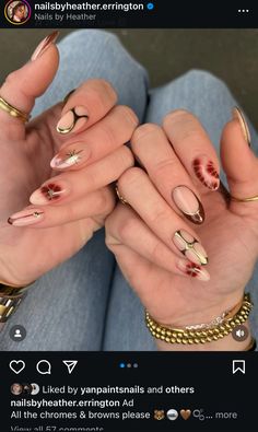 Nails Looks, Nail Colors Fall, Nails For Fall, Classy Nail, Nail Looks, Fall Gel Nails, Cute Nails For Fall, Nails Trends