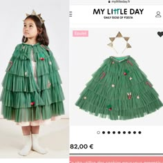 Christmas Fairy Costume, Christmas Tree Costume, Cardboard Costume, Christmas Elf Costume, Diy Costumes Kids, Ballet Dress, School Dresses, Diy Sewing Clothes