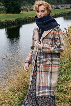 Countrycore is the fashion trend reigning supreme this season. From cashmere crewnecks to tweed classics and riding boots, be inspired by the English country trend that's hot on our radar. Tap the link to shop the curated edit, now live on Wolf & Badger. Irish Tweed, Elegant Coats, Stocking Fillers For Her, Brown And Blue, Tweed Coat, Blue Check, Orange Brown, Independent Designers Fashion, British Indian