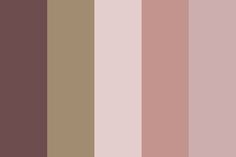 the color palette is brown, pink, and beige with different shades to choose from