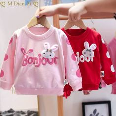 Description Long Sleeves Cute Bunny Tee Material: Cotton Season: Spring & Autumn Gender: Girls Collar Type: O-neck Age Range: 2 - 4 years Package includes: 1xLong Sleeves Tee Age T-Shirt Length Bust 2 Years 37 cm | 14.5 in 62 cm | 24.4 in 3 Years 39 cm | 15.3 in 66 cm | 25.9 in 4 Years 42 cm | 16.5 in 72 cm | 28.3 in ABOUT OUR BRAND Offering high-quality, modern clothing items for kids, items that capture the whimsy and playfulness of young ones, Pink & Blue Baby Shop brings together different d Red Cartoon Print Top For Spring, Red Cartoon Print Top For Summer, Red Cartoon Print Tops For Summer, Red Long Sleeve T-shirt With Cartoon Print, Red Cotton Sweatshirt For Spring, Red Cotton Spring Sweatshirt, Spring Red Cotton Sweatshirt, Red Cartoon Print T-shirt For Spring, Cute Red Crew Neck Top