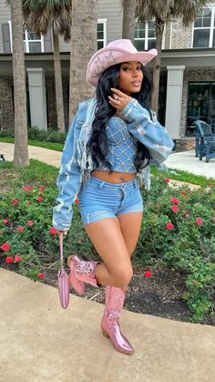 Cowboy Boots Black Women Outfits, Outfits With Cowgirl Boots Black Women, Boots And Dukes Party, Outfits To Wear In Houston Texas, Duke And Boots Outfit Black Women, Trail Ride Outfit Black Women With Boots, Hoedown Outfit Black Women, Cowboy Outfit Black Woman, Hunting Outfits For Women Country