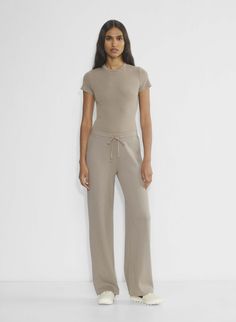 HOMESTRETCH™ PANT Athleta Work Outfits, Effortless Pants Aritzia Outfit, Aritzia Loungewear, Aritzia Outfit, Ribbed Pants, Wardrobe Wishlist, 2024 Christmas, Sweater Sale, Dear Santa