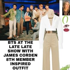 James Corden, Bts Inspired Outfits, Preformance Outfits, Outfit Inspired, Korean Fashion Dress, Pre Debut, Bts Girl