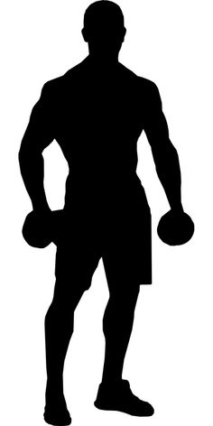 the silhouette of a man holding a basketball in one hand and a ball in the other