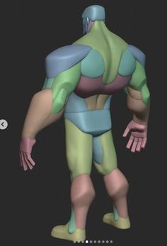 an animated character is standing in the dark with his arms spread out and hands on his hips