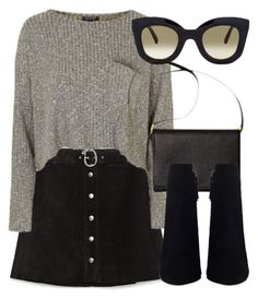 "Untitled #5520" by laurenmboot ❤ liked on Polyvore featuring Zara, Topshop and CÃLINE Blue High Waisted Jeans, Random Outfits, Marley Rose, Hipster Style, White Long Sleeve Top, Rock Punk, Scarf Tying, Hipster Fashion, Classic Rock