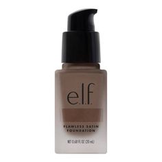 Flawless Satin Foundation previously Flawless Finish Foundation (same great formula, new name) Meet your match with this skin-perfecting foundation, now available in 40 shades! e.l.f Cosmetics Flawless Satin Foundation features a highly blendable formula that goes on smooth as silk, providing medium-to-full coverage and weightless all-day wear. Added perks: it’s supercharged with glycerin to hydrate and soften your skin. Why you’ll love it: • Buildable, blendable color that goes on smoothly • Se Cheap Foundation Drugstore Makeup, All Secure Foundation, Best Target Foundation, Foundation Target, Dark Foundation, Maybelline Instant Age Rewind, Makeup Tips For Older Women, Target Beauty, Skin Undertones