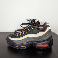 Nike Air Max 95 Dark Army Orange Blaze Tweed Dh4754-300 Mens Size 6 Women Sz 7.5 New Without Box Nike Air Max 9o, Nike Air Max 1 Patta Dark Russet, Nike Air Max 95 Women, Nike Air Max 98 Plus, Brown Sneakers With Air Max Cushioning For Outdoor, Brown Sneakers For Outdoor Activities In Fall, Brown Sneakers For Fall Outdoor Activities, Urban Brown Sneakers For Fall, Brown Urban Sneakers For Fall