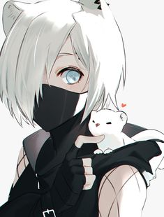 Arknights Anime, Gothic Anime, Anime Character Drawing, Anime Boys, Cat Girl, Anime Kawaii, Anime Artwork, White Hair, Cute Anime Character