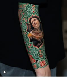 a person with a tattoo on their arm