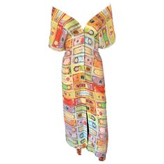 Jean Paul Gaultier Soleil Vintage Currency Money Print Backless Maxi Dress Size M New with tags Drape Pattern, Money Print, Backless Maxi Dress, Couture Vintage, Backless Maxi Dresses, Paul Gaultier, Jean Paul, Jean Paul Gaultier, Diy Clothes