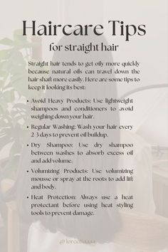 Haircare Routine For Straight Hair, Healthy Straight Hair Tips, How To Maintain Straight Hair, Hair Care Routine Straight Hair, Straight Hair Care Routine, Hair Routine Straight, Healthy Straight Hair, Straight Hair Routine, Straight Hair Care