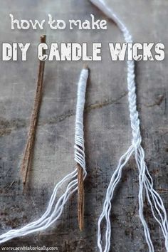 how to make diy candle wicks