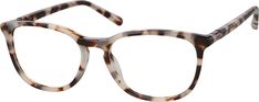 These chic oval glasses will add polish to any look. The medium-sized eyeglasses is made with lightweight acetate and features spring hinges for added comfort. It has a glossy finish and is available in ivory tortoiseshell. | Zenni Women's Preppy Oval Prescription Eyeglasses Pattern Tortoiseshell Plastic Tortoise Shell Glasses Women, Zenni Optical Glasses, Glasses For Oval Faces, Glasses Frames Trendy, Tortoise Shell Glasses, Oval Glasses, Oval Eyeglasses, Trendy Glasses, Eye Glasses Frames