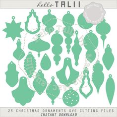 christmas ornaments svg cutting files