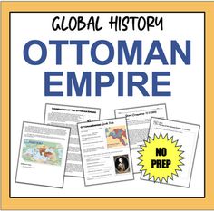 an image of the ottoman empire with text on it and pictures of people in different countries