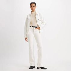 Wedgie Bootcut Women's Jeans - White | Levi's® US Wedgie Jeans, White Levis, Jeans White, Bootcut Jeans, White Jeans, Women's Jeans, Levi's, Vintage Inspired, Women Jeans