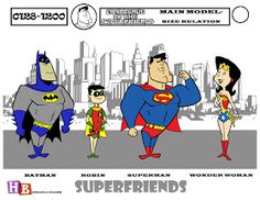 an advertisement for batman and supermangirls, with the caption's name