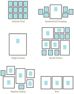 an iphone screen showing the instructions for how to make a collage with squares and rectangles