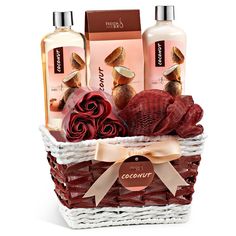 Treat yourself or someone special to the ultimate pampering experience with the Freida and Joe Coconut Bath and Spa Gift Set Basket. This luxurious 5-piece set is meticulously curated for both women and men, ensuring a spa-like retreat in the comfort of home. Soda Cakes, Mom Appreciation Gifts, Spa Day Gifts, Coconut Bath, Gifts Baskets, Scented Body Lotion, Beer Cake, Beauty Products Gifts, Spa Gift Basket