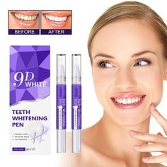 Teeth Whitening Pen Whitening And Cleaning Care Oral And Care Brightening And Refreshing Breath 2x3ml Features: 1. Efficiently whiten, deeply clean, and instantly improve the color of teeth. 2. Mild reduces irritation and is suitable for daily use. 3. Portable design, can be used anytime, anywhere, and there is no limit to whitening. 4. care, combined with maintenance, makes your teeth . 1. Gently apply it and penetrate quickly, instantly improving the brightness of teeth and showing a white smi Product Packaging Box, Smile 2, Brighten Teeth, Teeth Whitening Pen, White Smile, No Limit, Hello Friend, Oral Health, Stain Remover