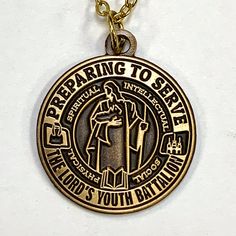 A cherished mission keepsake for the sister missionary or missionary momma in your life. Antique gold mission necklace. Pendant is 7/8 inches in diameter (the size of a dime) with an adjustable 16-18 inch chain. Gifts For Missionaries, Gifts For Missionaries Lds, Lds Necklace, Missionary Necklaces, Mtc Packages Lds Missionaries, Sister Missionary Gifts, Sister Missionaries, Antique Gold, Necklace Etsy