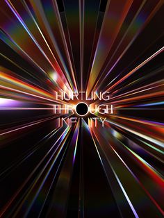 an abstract photo with the words hurtting through it's center and light streaks