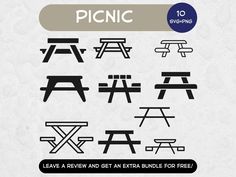 picnic tables and benches svt files