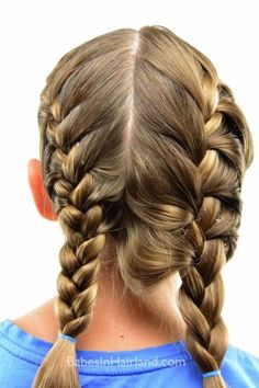 How to get a Tight French Braid How To French Braid Step By Step Videos, Easy Braid Ideas, Tight French Braid, French Braid Pigtails, Piggy Tails, Braiding Your Own Hair, French Braid Hairstyles, Pigtail Braids, Easy Braids