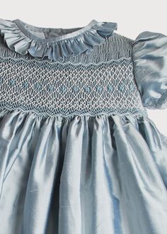 Smocking Dress, Celebration Dress, Baby Clothes Size Chart, Hand Smocking, Smocked Baby Dresses, Girls Smocked Dresses, Baby Clothes Sizes, Frill Collar, Girls Smock