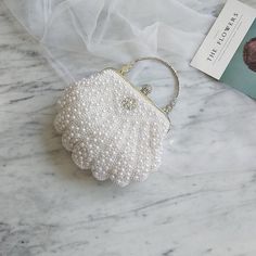 Carteras De Mano Elegantes Pearl Clutch Bag, Shell Clutch, Beaded Clutch Bag, Pearl Clutch, Wedding Bags, Party Handbags, Women Purse, Lv Bags