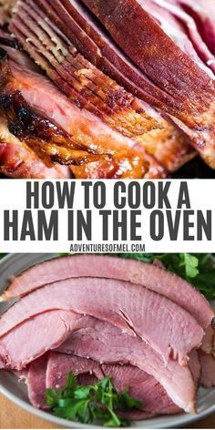 how to cook ham in the oven and then it's cooked on the stove