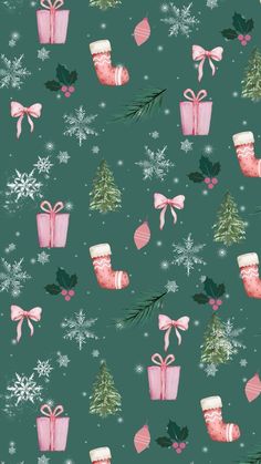 Christmas Lockscreen Aesthetic Ipad, Holiday Iphone Wallpaper Aesthetic, Green Christmas Phone Wallpaper, Ipad Background Christmas, Xmas Wallpaper Ipad, Christmas Lockscreen Wallpapers, Christmas Aesthetic Lockscreen, Christmas Homescreen Wallpaper, Girly Christmas Wallpaper