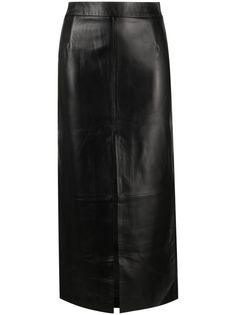 Leather Skirt, Mid Length, Pencil Leather Skirt, Mid Skirt, Black Leather Skirts, Leather Pencil Skirt, Hair Inspo, Pencil Skirt, Rap