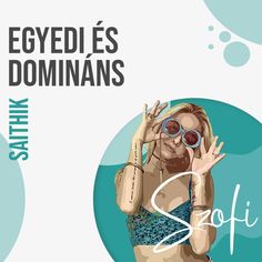 a woman in a bathing suit with her hand up to her face and the words egydie's domnans behind her