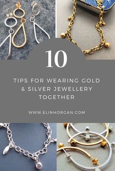 How To Wear Silver And Gold Together, How To Wear Mixed Metal Jewelry, Gold And Silver Jewelry Stack, Mixed Metal Layered Necklaces, Wearing Gold And Silver Jewelry Together, Mixed Metals Necklace Layering, How To Mix Gold And Silver Jewelry, Silver Vs Gold Jewelry, How To Mix Metals Jewelry