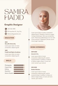 a professional resume for graphic designers with an image on the front and back cover,