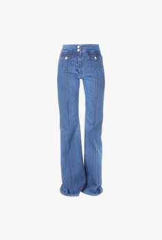 Wide Leg Jeans For Women, Stylish Business Casual, Balmain Jeans, High Waisted Wide Leg Jeans, Dr Closet, Jeans Woman, Fashion Bottoms, Balmain Paris, Alt Fashion