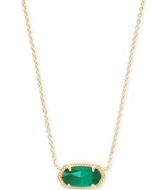 From Kendra Scott, this necklace features:A dainty stone and delicate metallic chain combine to create the Elisa Pendant Necklace, your new favorite wear-anywhere accessory. This pendant necklace can be paired with any look, providing that extra touch of timeless style. Make the Elisa Gold Necklace a staple in your wardrobe and you will not be disappointed.Pendant necklace 14k gold plated over brassLobster claw closureapprox. 0.63& Kendra Scott Necklace Emerald, Emerald Green Kendra Scott Necklace, Kendra Scott Jewelry Necklaces, Kendra Scott Emerald Necklace, Green Kendra Scott, Emerald Kendra Scott Necklace, Kendra Scott Necklace Green, Kendra Scott Green Necklace, Kendra Scott Birthstone Necklace