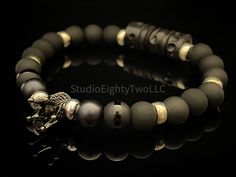 8mm matte black beads 6mm silver spacer beads Black wooden spacer tube bead  Black crown bead with black crystals on the crown Fits approx 6.5-7inch wrist Crown Bracelet, Black Crown, Silver Crown, Tube Beads, Black Crystals, Men's Accessories, Black Beads, Spacer Beads, Arm Band