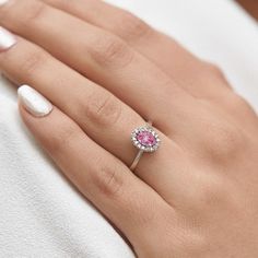 Special pink sapphire ring can serve as unique engagement ring. Pink sapphire is very elegant and a popular gemstone in a surprising color and express elegance, tenderness, and beauty. They’re loved for their subtlety and romantic aura. Great gift idea for Valentine day too. #klenota #klenotajewelry #klenotaring #whitegold #14k #14carat #engagement #ring #engagementrings #gemstonering #sapphire #pinksapphire #diamondrings #big-stone #ringsforher #bridetobe #jewelrymakers #valentinesdaygiftsideas Sapphire Engagement Ring Silver, Cute Engagement Ring, Idea For Valentine, Engagement Ring Pink, Pink Sapphire Engagement Ring, Classic Diamond Ring, Pink Sapphire Ring Engagement, Expandable Bangle Bracelet, Cute Engagement Rings