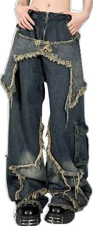 Baggy Jeans Low Rise, Y2k Baggy Jeans, Cargo Denim Pants, Y2k Baggy, Y2k Pants, Korean Streetwear, Jeans Low Rise, Baggy Trousers, All Jeans