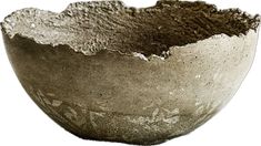 a gray bowl is shown on a white background