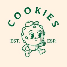 the logo for cookies est esp, which features an image of a smiling boy